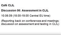 Cafe CLIL Discussion 06: Assessment in CLIL