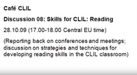 Cafe CLIL Discussion 08: Skills for CLIL: Reading