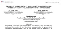 Malaysia - Maths and project/problem-based learning